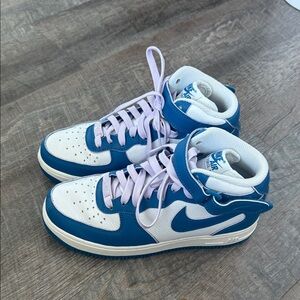 Nike Air 1 Sneakers in Blue and White with Lavender Accents - limited edition!!
